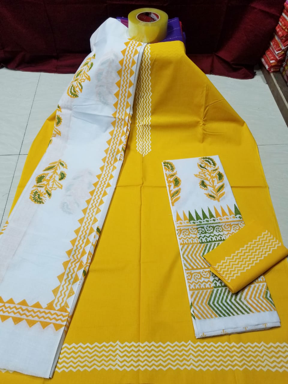 ব্লক প্রিন্ট থ্রি প