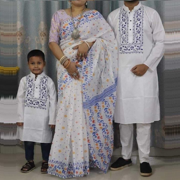 বাচ্চা সহ কাপল ড্রেস