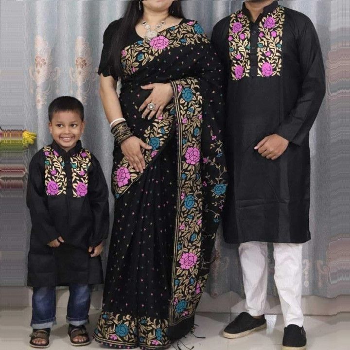 বাচ্চা সহ কাপল ড্রেস