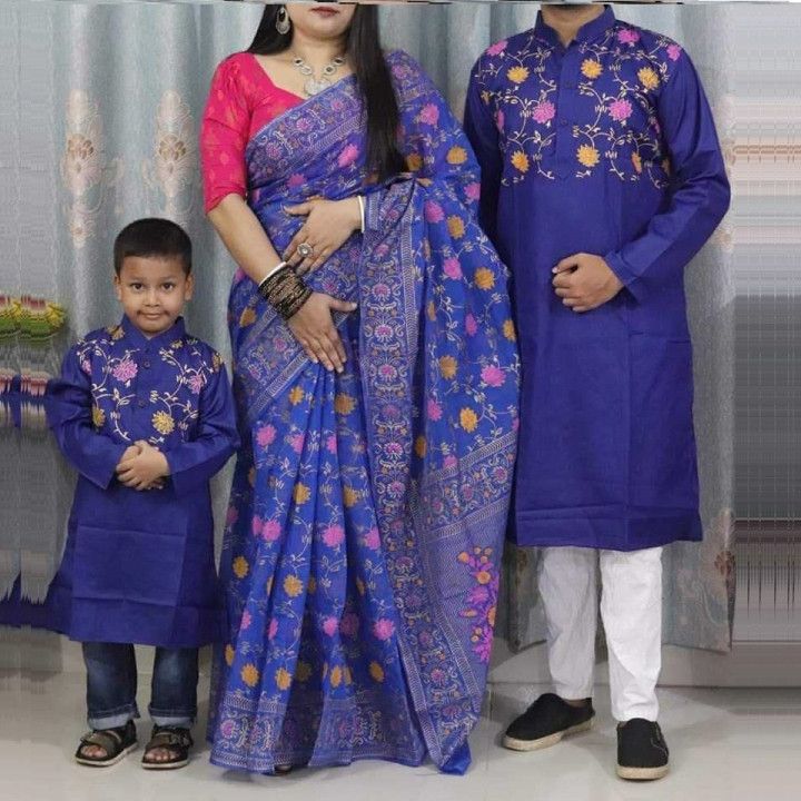 বাচ্চা সহ কাপল ড্রেস