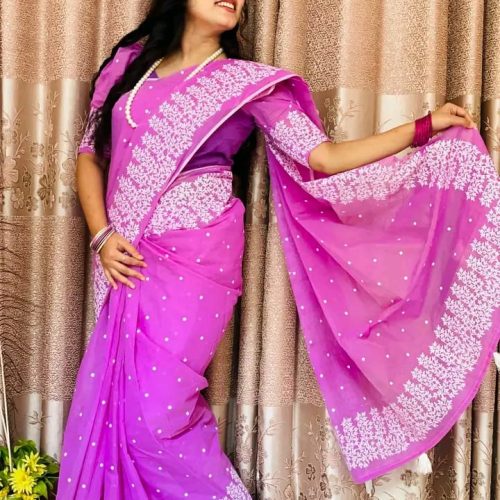 Half silk block print