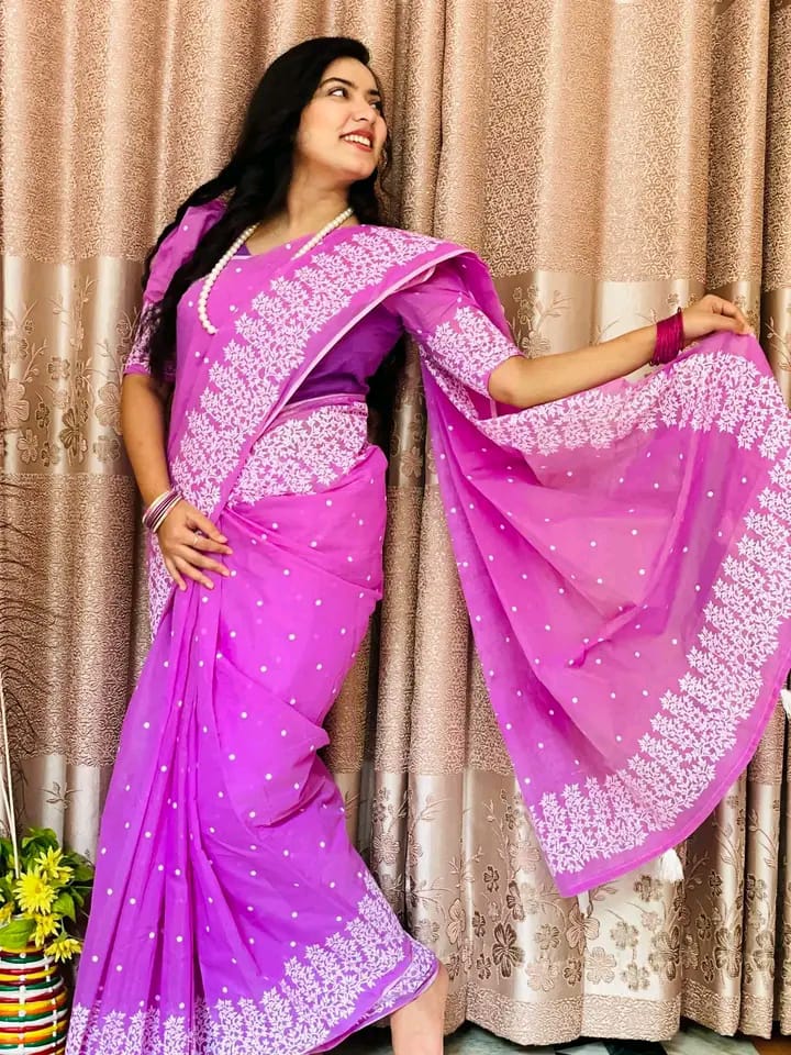 Half silk block print