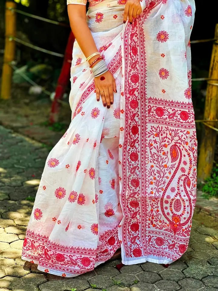 Half silk block print