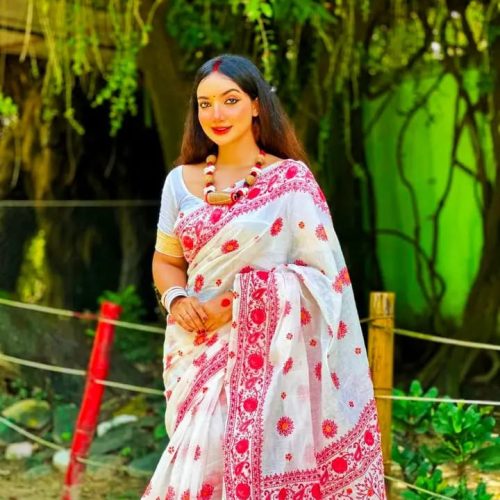 Half silk block print