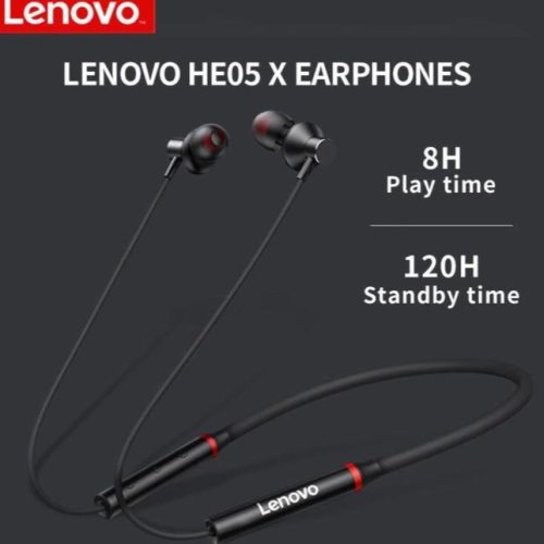 Lenovo HE05x Bluetooth 5.0 Magnetic Neckband sports Earphones