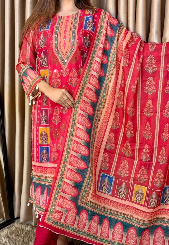 Indian Weightless Georgette Three-Piece