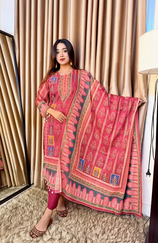 Indian Weightless Georgette Three-Piece